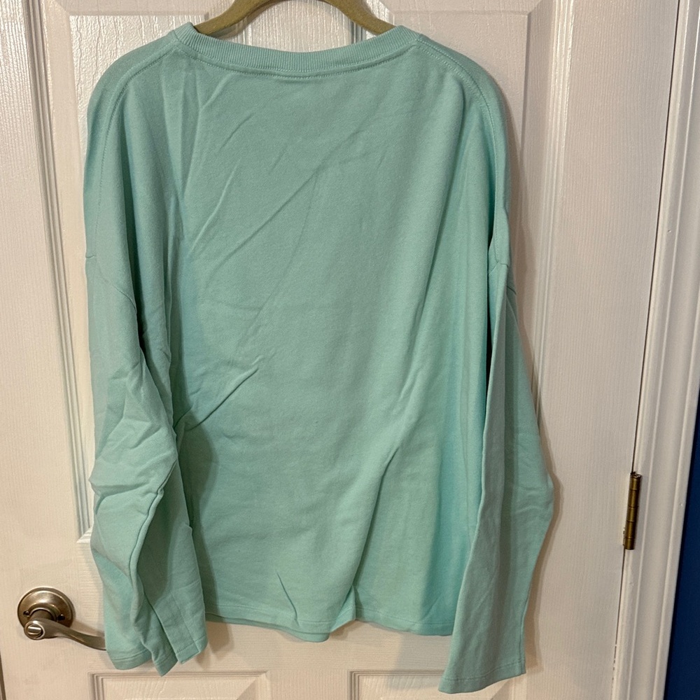 Disney Mint Sequin Mickey Sweatshirt - Picture 3 of 4